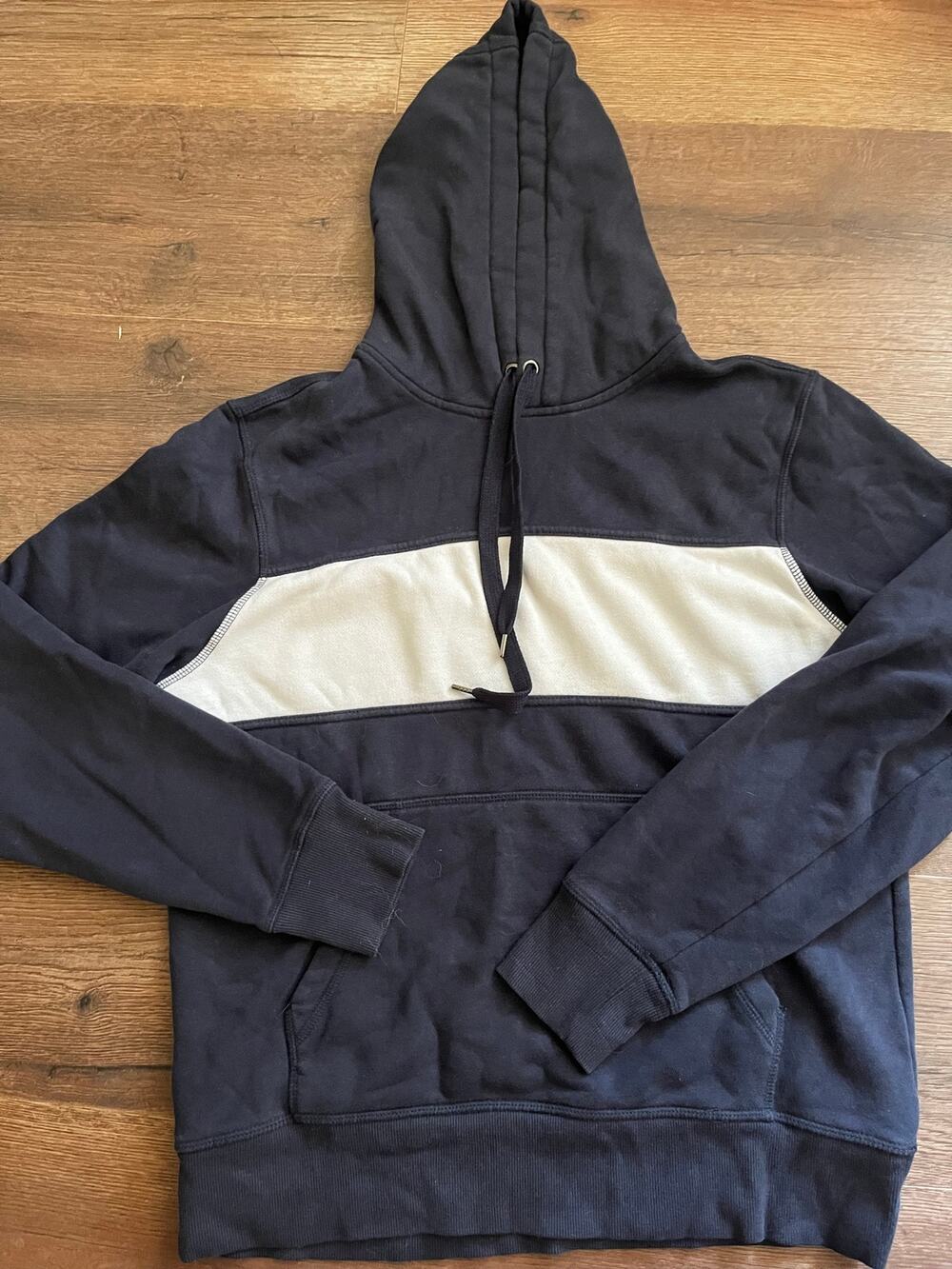 Navy Cream Colorblock Hoodie Amazon Essentials Medium
